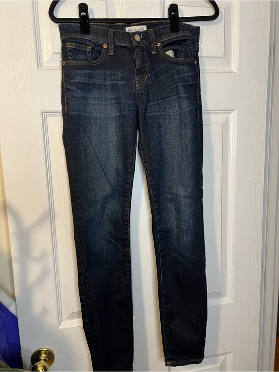 Denim - #240 Madewell Skinny Skinny Jeans Size 26 Dark Wash Mid Rise Stretch Denim EUC